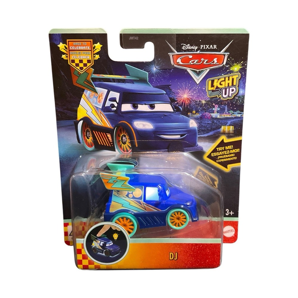 Disney Pixar Cars 2026 Race to Celebrate Light Up DJ Mattel JMT46 New In Hand